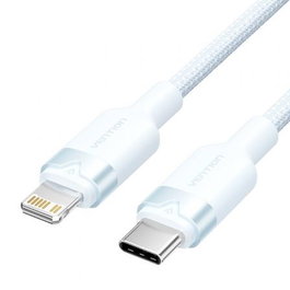 Vention Cable USB Tipo-C a Lightning 27W 480Mbps Carga y Sincronización 2m Azul LALSH